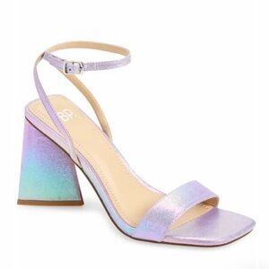 BP. Parker Ankle Strap Sandal in Purple Shimmer